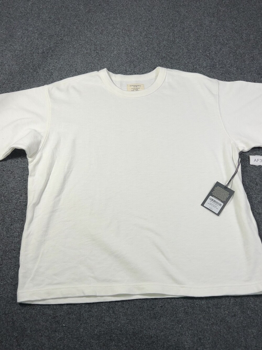 Buck Mason White Field-Spec 90s Boxy Heavy Tee Mens Sz Large NWI Msrp55 [AF34]